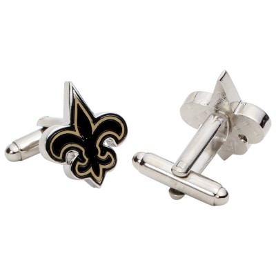 Запонки New Orleans Saints Silver-Plated Team Logo