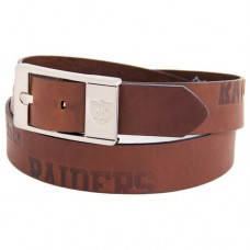 Las Vegas Raiders Brandish Leather Belt - Brown