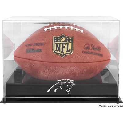 Carolina Panthers Fanatics Authentic Black Base Football Logo Display Case with Mirror Back