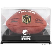 Cleveland Browns Fanatics Authentic Black Base Football Logo Display Case with Mirror Back