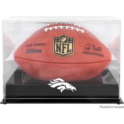 Denver Broncos Fanatics Authentic Black Base Football Logo Display Case with Mirror Back