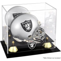 Las Vegas Raiders Fanatics Authentic Golden Classic Mini Helmet Display Case