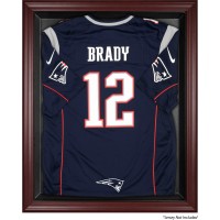 New England Patriots Fanatics Authentic Mahogany Framed Jersey Logo Display Case