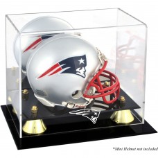 New England Patriots Fanatics Authentic Golden Classic Mini Helmet Display Case