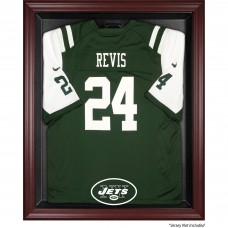 New York Jets Fanatics Authentic Throwback Logo 1998 - 2018 Mahogany Frame Jersey Display Case New York Jets Fanatics Authentic Throwback Logo 1998 - 2018 Mahogany Frame Jersey Display Case