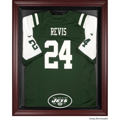 New York Jets Fanatics Authentic Throwback Logo 1998 - 2018 Mahogany Frame Jersey Display Case