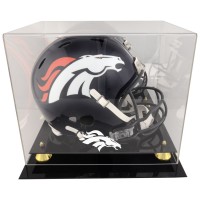 Denver Broncos Fanatics Authentic Golden Classic Helmet Display Case with Mirrored Back