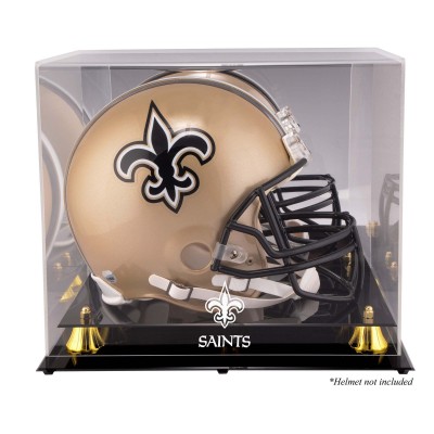 New Orleans Saints Fanatics Authentic Golden Classic Helmet Display Case with Mirrored Back