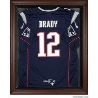 New England Patriots Fanatics Authentic Brown Framed Jersey Logo Display Case