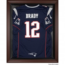 New England Patriots Fanatics Authentic Brown Framed Jersey Logo Display Case
