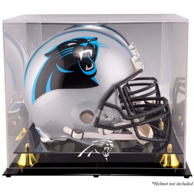 Carolina Panthers Fanatics Authentic Golden Classic Helmet Display Case with Mirrored Back