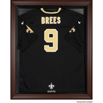 New Orleans Saints Fanatics Authentic Brown Framed Logo Jersey Display Case