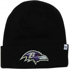 Шапка Baltimore Ravens 47 Brand Black Raised Cuffed Knit