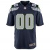 Подростковая именная джерси Seattle Seahawks Nike College Navy Game