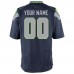 Подростковая именная джерси Seattle Seahawks Nike College Navy Game