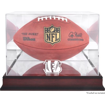 Cincinnati Bengals Fanatics Authentic Mahogany Football Logo Display Case with Mirror Back