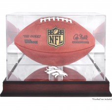 Denver Broncos Fanatics Authentic Mahogany Football Logo Display Case with Mirror Back