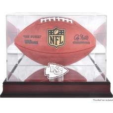 Kansas City Chiefs Fanatics Authentic Mahogany Football Logo Display Case with Mirror Back
