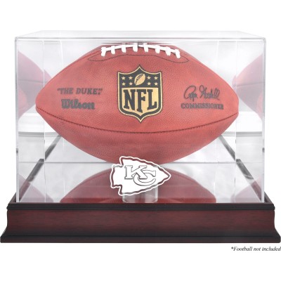 Kansas City Chiefs Fanatics Authentic Mahogany Football Logo Display Case with Mirror Back