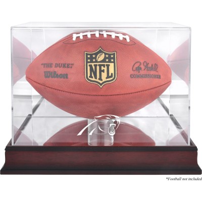 Carolina Panthers Fanatics Authentic Mahogany Football Logo Display Case with Mirror Back