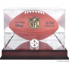 Pittsburgh Steelers Fanatics Authentic Mahogany Football Logo Display Case with Mirror Back