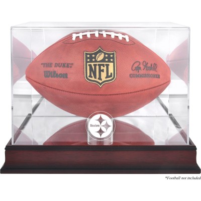 Pittsburgh Steelers Fanatics Authentic Mahogany Football Logo Display Case with Mirror Back