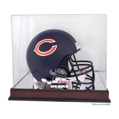 Chicago Bears Fanatics Authentic Mahogany Helmet Logo Display Case with Mirror Back