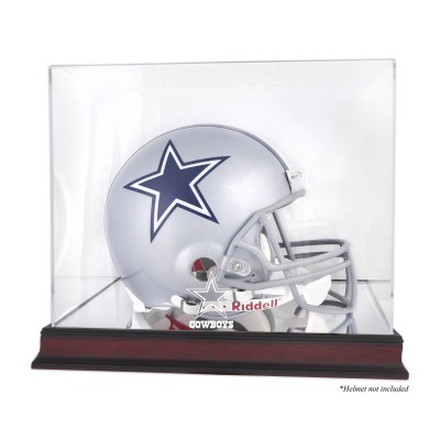 Dallas Cowboys Fanatics Authentic Mahogany Helmet Logo Display Case with Mirror Back