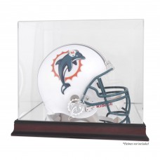 Miami Dolphins Fanatics Authentic Mahogany Helmet Logo Display Case with Mirror Back