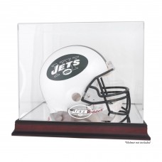 New York Jets Fanatics Authentic Throwback Logo 1998 - 2018 Mahogany Helmet Logo Display Case with Mirror Back New York Jets Fanatics Authentic Throwback Logo 1998 - 2018 Mahogany Helmet Logo Display Case with Mirror Back