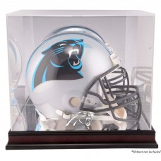 Carolina Panthers Fanatics Authentic Mahogany Helmet Logo Display Case with Mirror Back