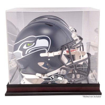 Seattle Seahawks Fanatics Authentic Mahogany Helmet Logo Display Case with Mirror Back