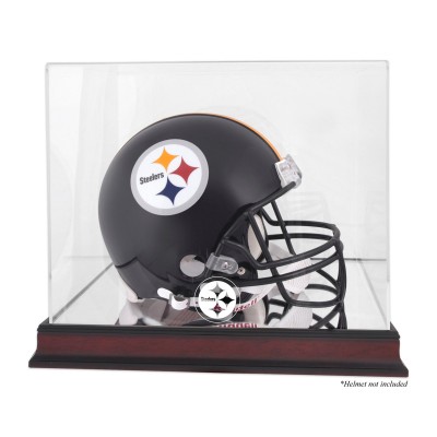 Pittsburgh Steelers Fanatics Authentic Mahogany Helmet Logo Display Case with Mirror Back