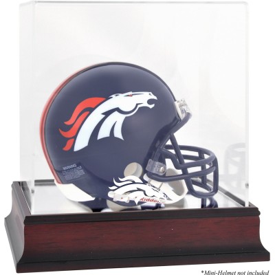 Denver Broncos Fanatics Authentic Mahogany Logo Mini Helmet Display Case