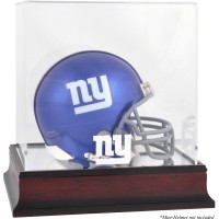 New York Giants Fanatics Authentic Mahogany Logo Mini Helmet Display Case