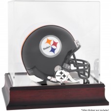 Pittsburgh Steelers Fanatics Authentic Mahogany Logo Mini Helmet Display Case