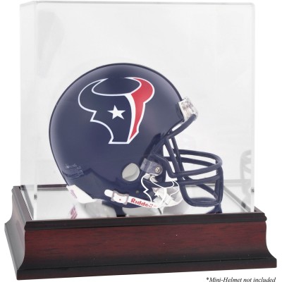 Houston Texans Fanatics Authentic Mahogany Logo Mini Helmet Display Case