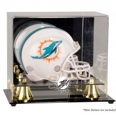 Miami Dolphins Fanatics Authentic (2013-Present) Golden Classic Mini Helmet Display Case