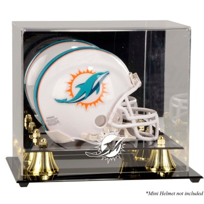 Miami Dolphins Fanatics Authentic (2013-Present) Golden Classic Mini Helmet Display Case