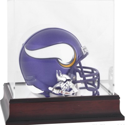 Minnesota Vikings Fanatics Authentic (2013-Present) Mahogany Mini Helmet Display Case