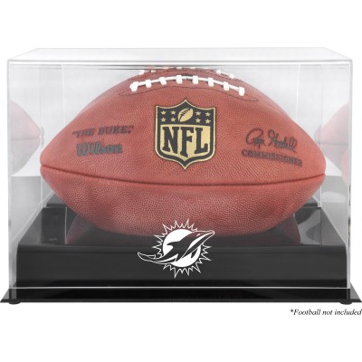 Miami Dolphins Fanatics Authentic (2013-Present) Black Base Football Display Case with Mirror Back