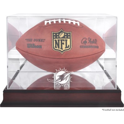 Miami Dolphins Fanatics Authentic (2013-Present) Mahogany Football Display Case with Mirror Back