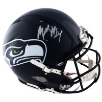 Autographed Seattle Seahawks Marshawn Lynch Fanatics Authentic Riddell Pro-Line Speed Authentic Helmet