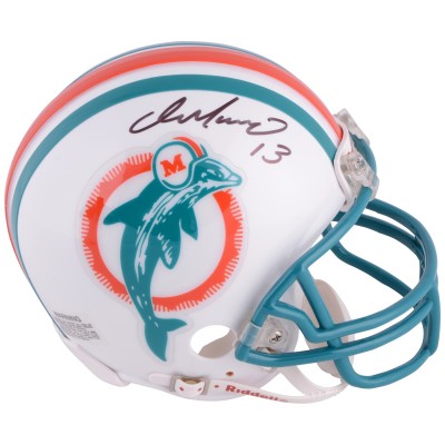 Autographed Miami Dolphins Dan Marino Fanatics Authentic Riddell 1980-1996 Throwback Mini Helmet
