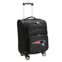 New England Patriots MOJO Black 21 Softside Spinner Carry-On