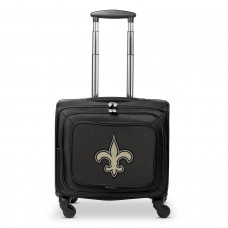 New Orleans Saints MOJO 14 Laptop Overnighter Wheeled Bag- Black