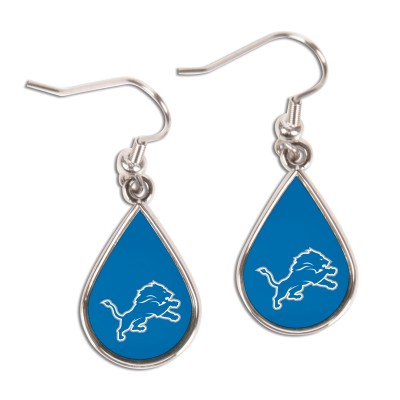 Detroit Lions WinCraft Tear Drop Dangle Earrings