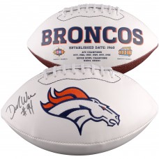 Autographed Denver Broncos DeMarcus Ware Fanatics Authentic White Panel Football