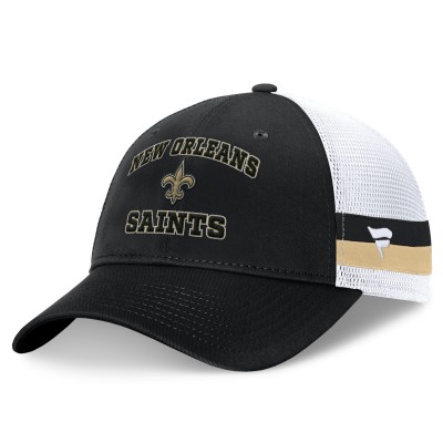 Бейсболка New Orleans Saints Fundamentals Side Stripe Trucker - Black/White