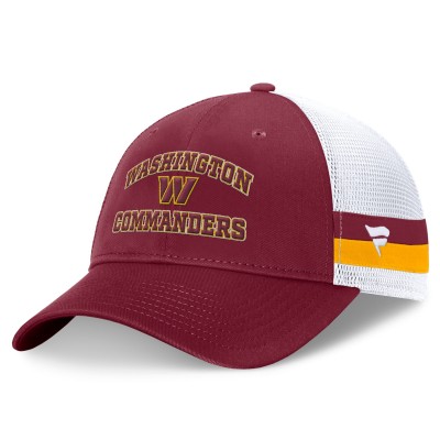 Бейсболка Washington Commanders Fundamentals Side Stripe Trucker - Burgundy/White